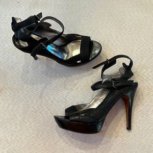 Guess By Marciano Black Platform Heels
